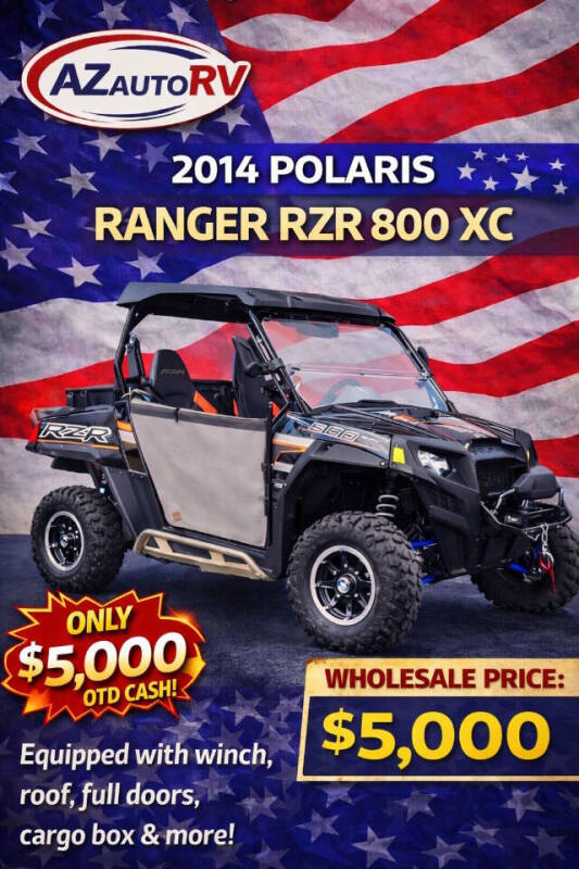 2014 Used Polaris RANGER RZR 800 trail image 1